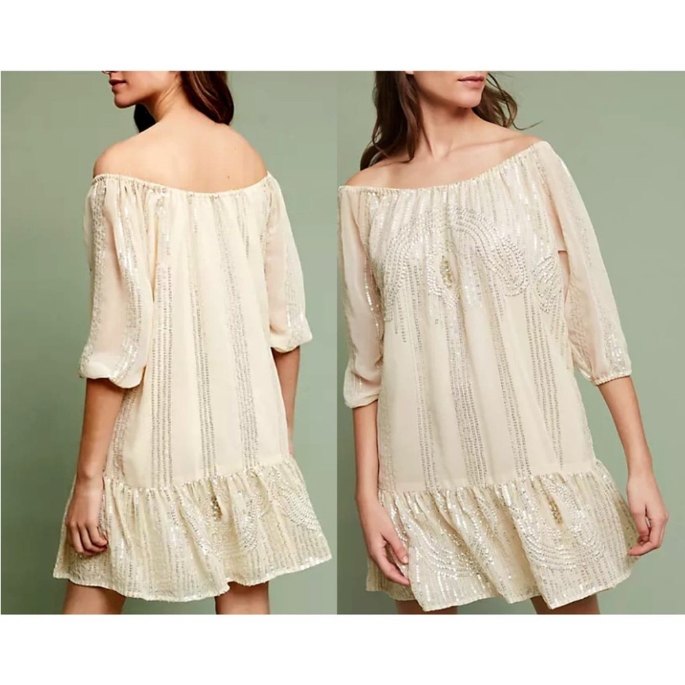 Carolina K by Anthropologie sequined swing dress